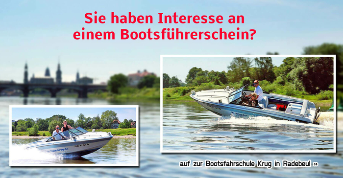 Sie haben Interesse an einem Bootsführerschein in Radebeul?